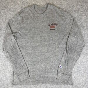 Champion Men's M St John's SJU 1857 Long Sleeve Heather Gray Shirt College Tee